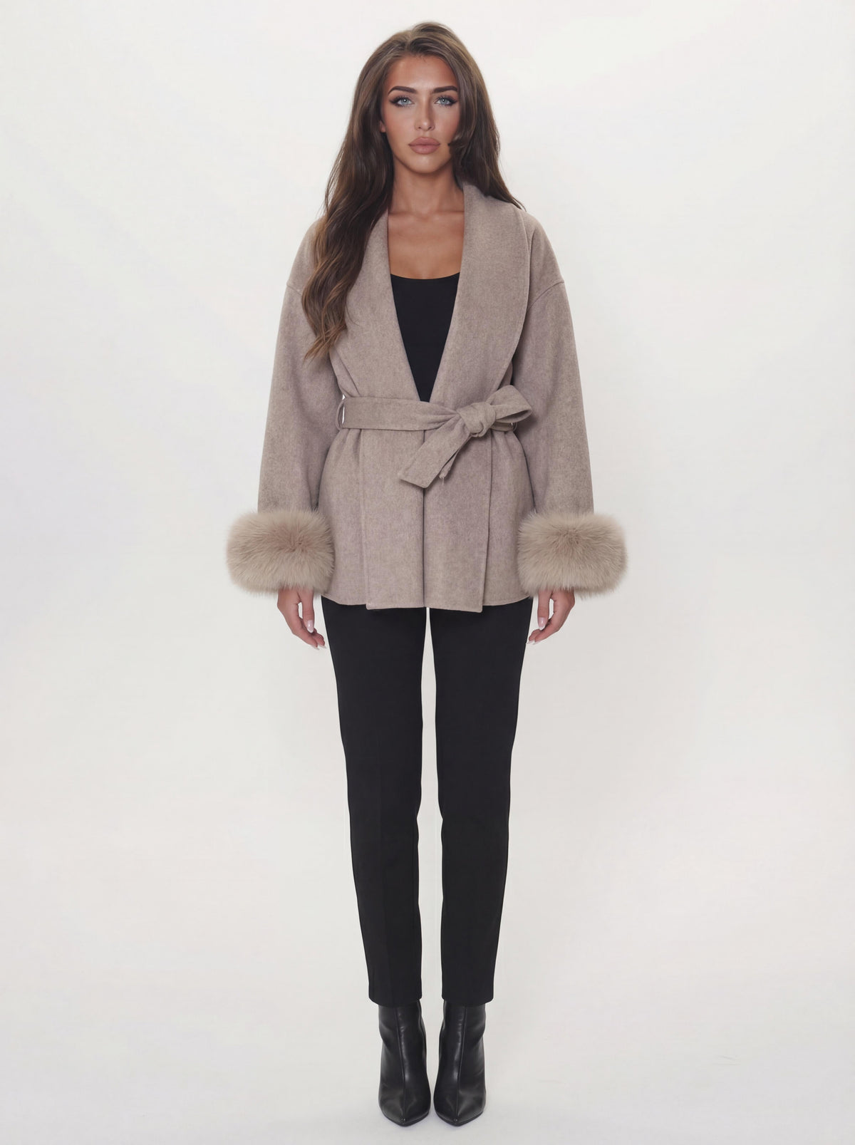 Bella Léa wool coat Taupe