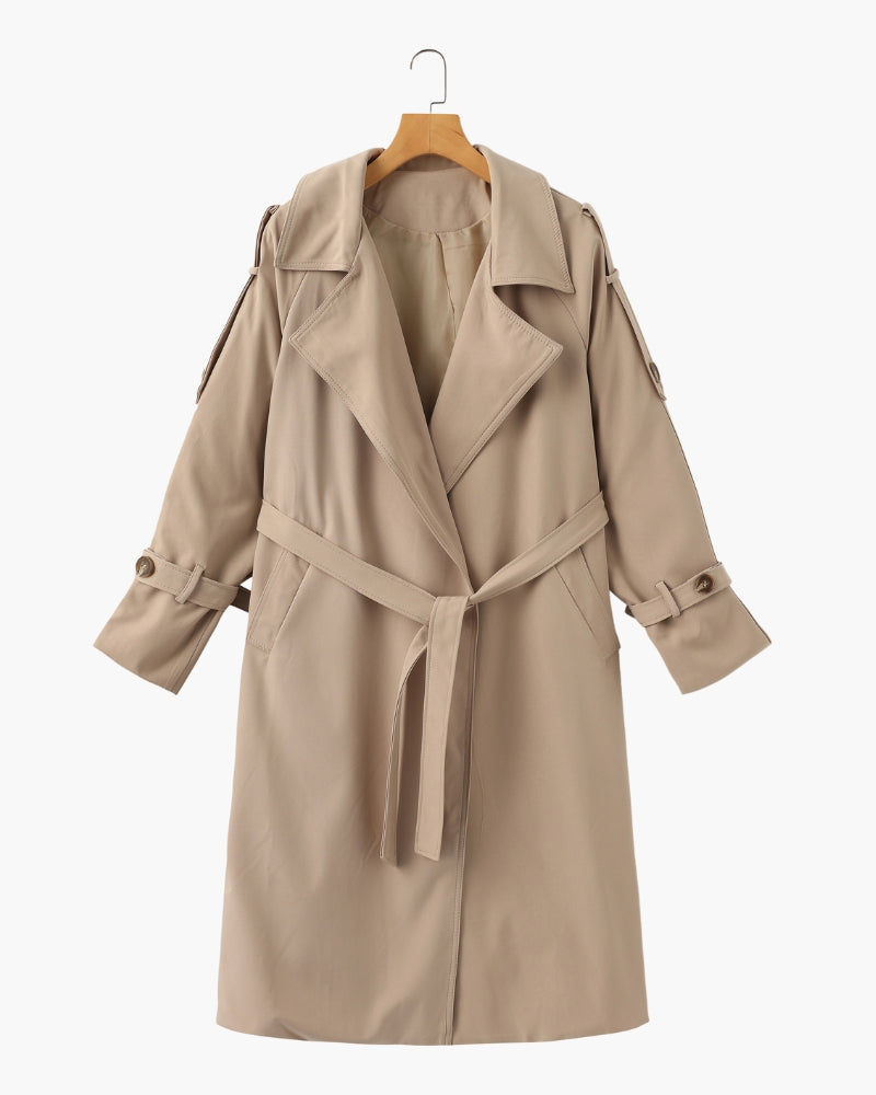Eleganter Klassischer Damen Heritage Trenchcoat – Vielseitig, Zeitlos, Tailliert