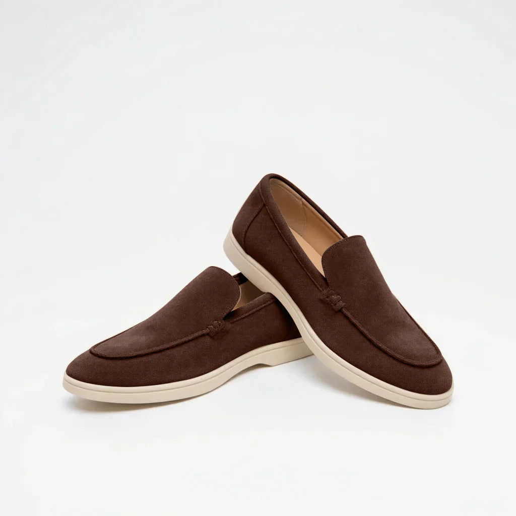 Monaco Old Money Wildleder Mokassins: Elegante, bequeme Herren Loafer für stilvolle Auftritte