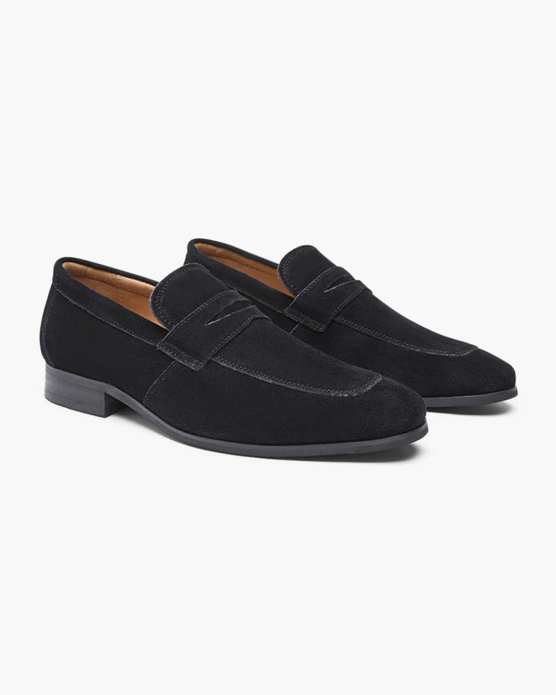 Luxuriöse Wildleder Penny Loafer für Herren: Klassischer Slip-On Komfort & Eleganter Stil
