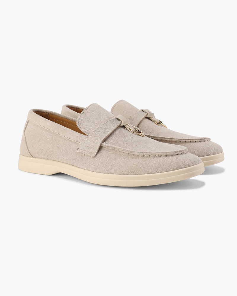 Elegante Old Money Wildleder Damen Loafer: Komfortable Slip-Ons für Stilbewusste