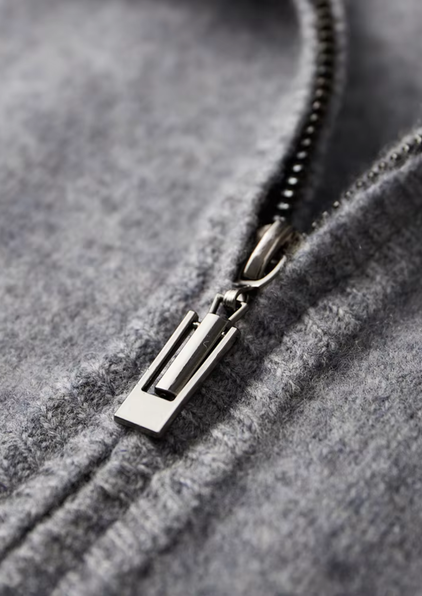 Luxuriöse Merino-Feinstrick-Cardigan mit Reißverschluss – Atmungsaktiver Zweifarbiger Komfort