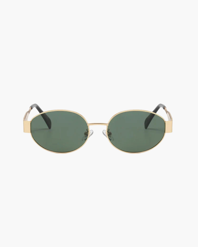 Luxuriöse Smaragd-Sonnenbrille für Damen: Eleganter UV-Schutz mit Stil