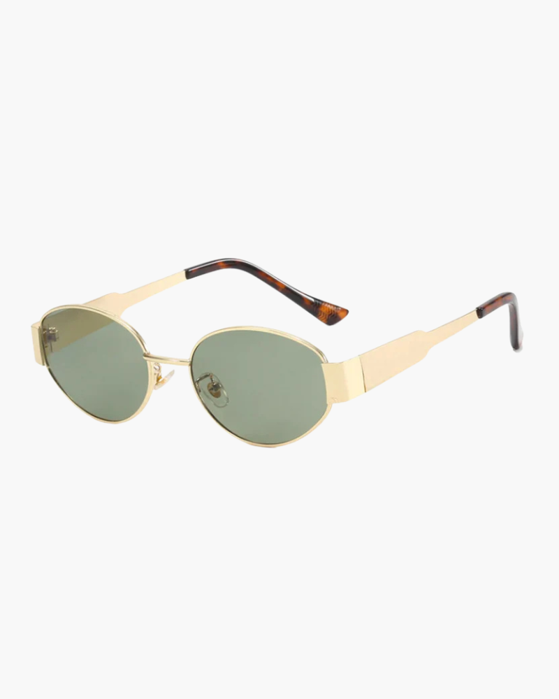 Luxuriöse Smaragd-Sonnenbrille für Damen: Eleganter UV-Schutz mit Stil