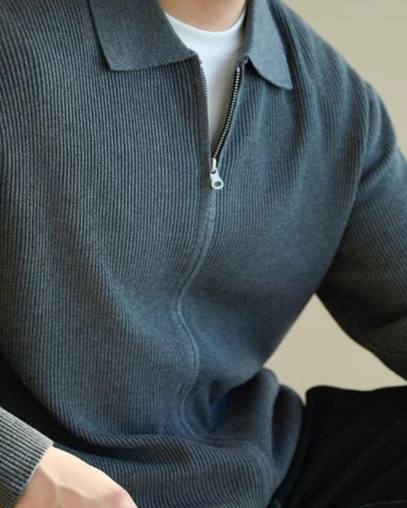 Edle Herren-Wollweste mit Reißverschluss – Luxuriöser Komfort, Zeitlos Stilvoll & Warm