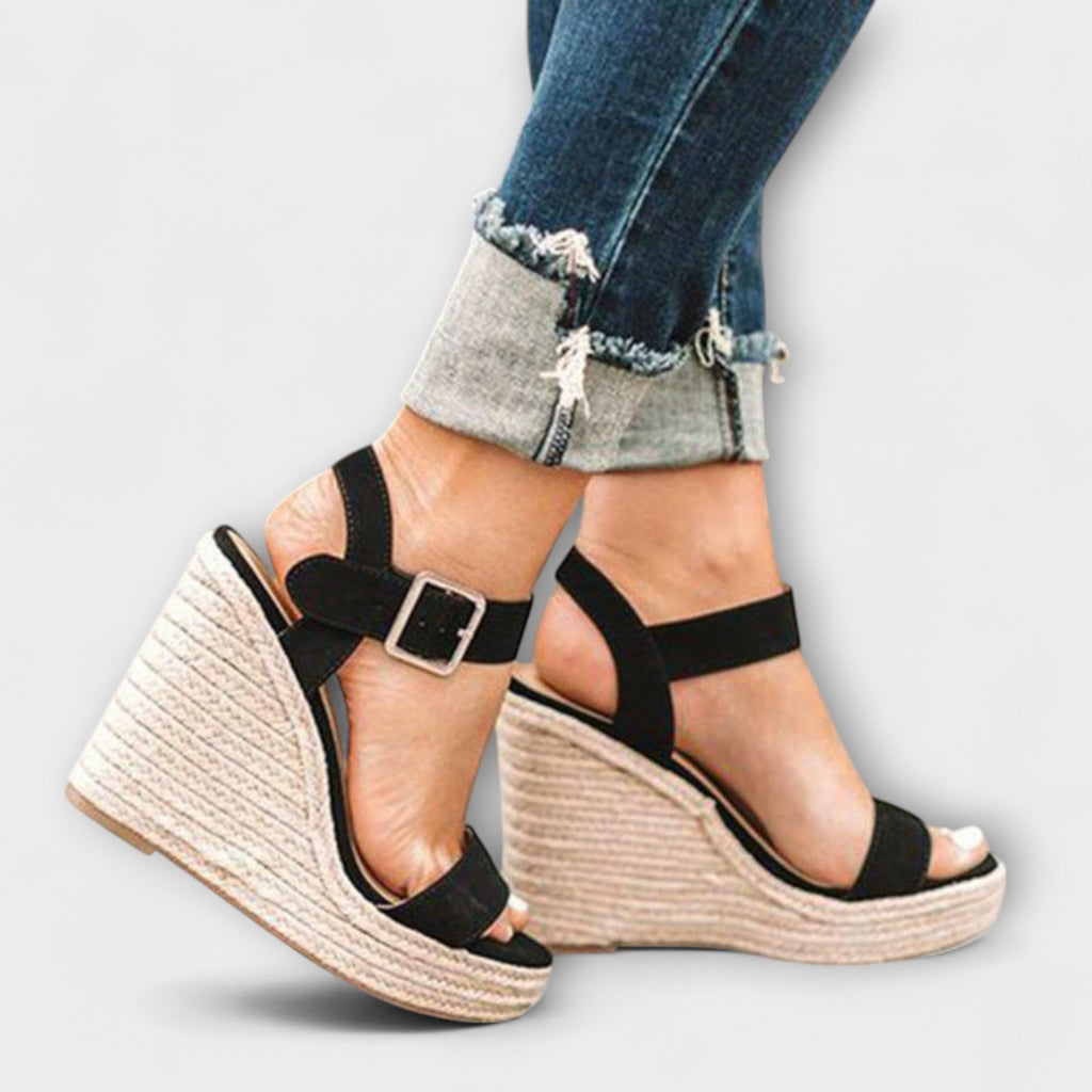 Elizabeth Elegante Keilabsatz Sandalen für Damen – Bequeme Sommerschuhe mit Stil