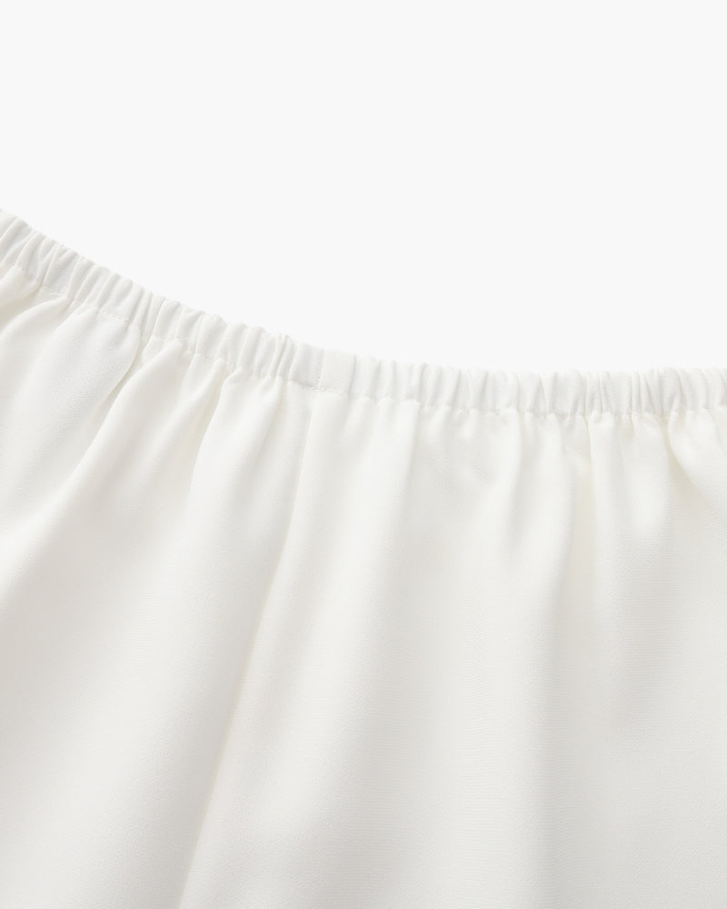 Elegante Palais Hose für Damen – Weites Bein, Hoher Bund, Luxuriöser Stoff