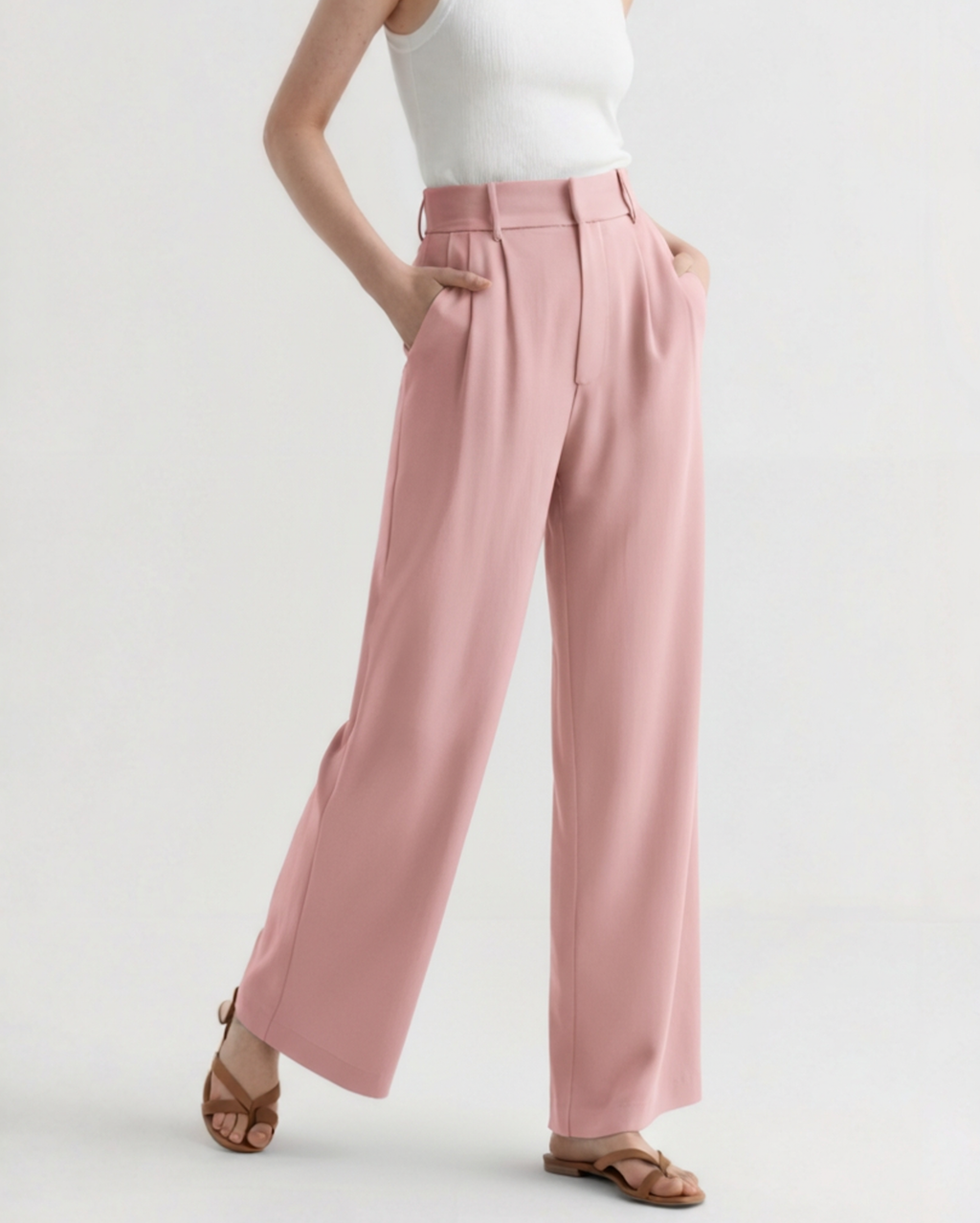 AlexChen Women’s Serena Wide-Leg Pants