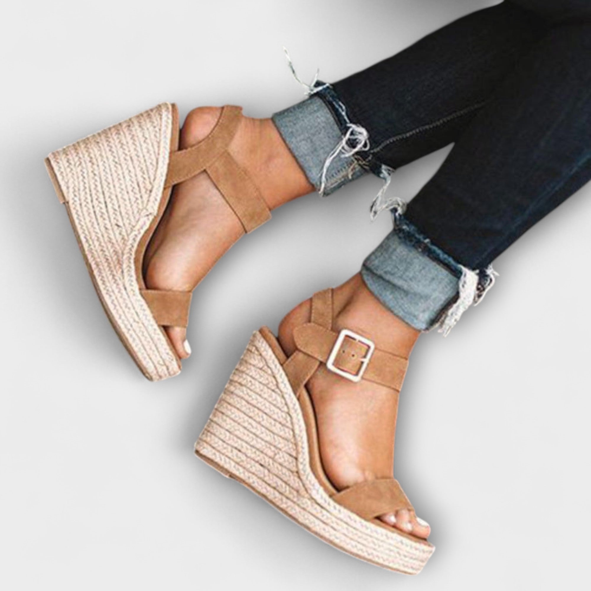 Elizabeth Elegante Keilabsatz Sandalen für Damen – Bequeme Sommerschuhe mit Stil