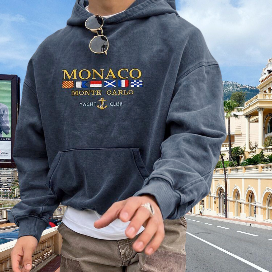 Limitierter Monaco Yacht Club Hoodie: Luxuriöser Komfort und exklusiver Stick für Stil