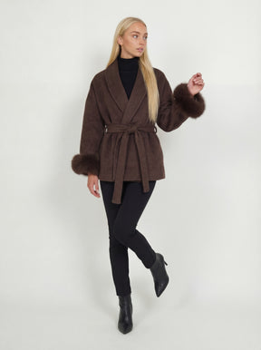 Bella Léa wool coat weiß