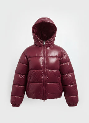 Viral Bella Léa Pufferjacke - Unisex schwarz, rot & grün