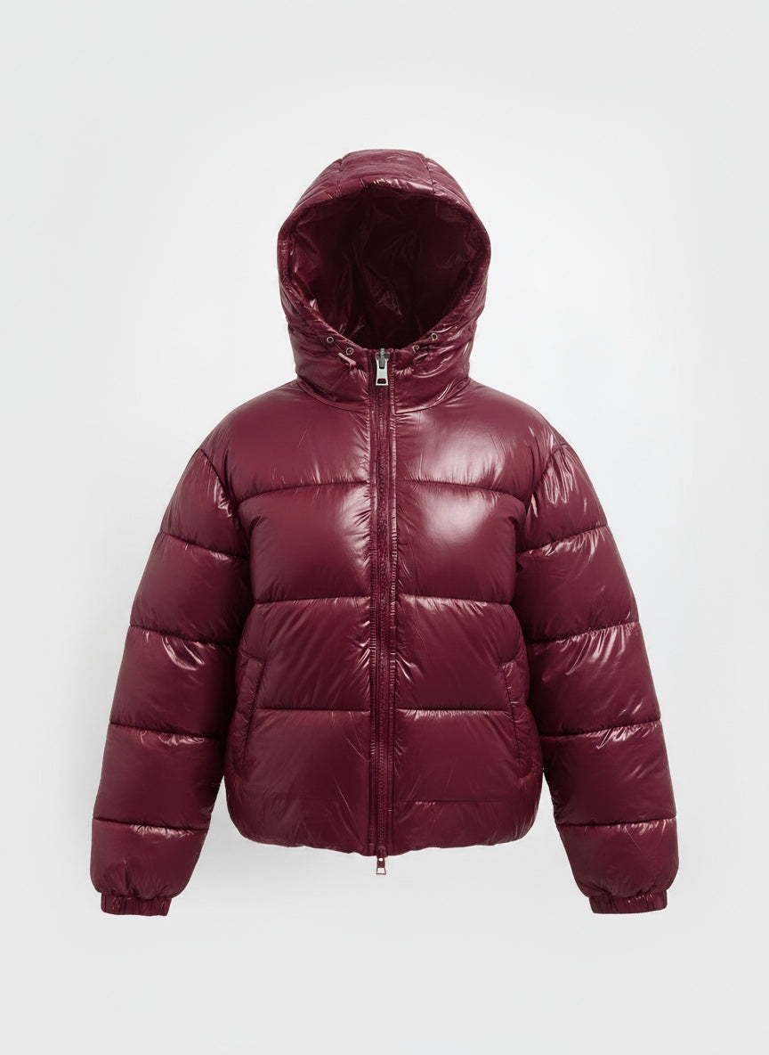 Viral Bella Léa Pufferjacke - Unisex schwarz, rot & grün