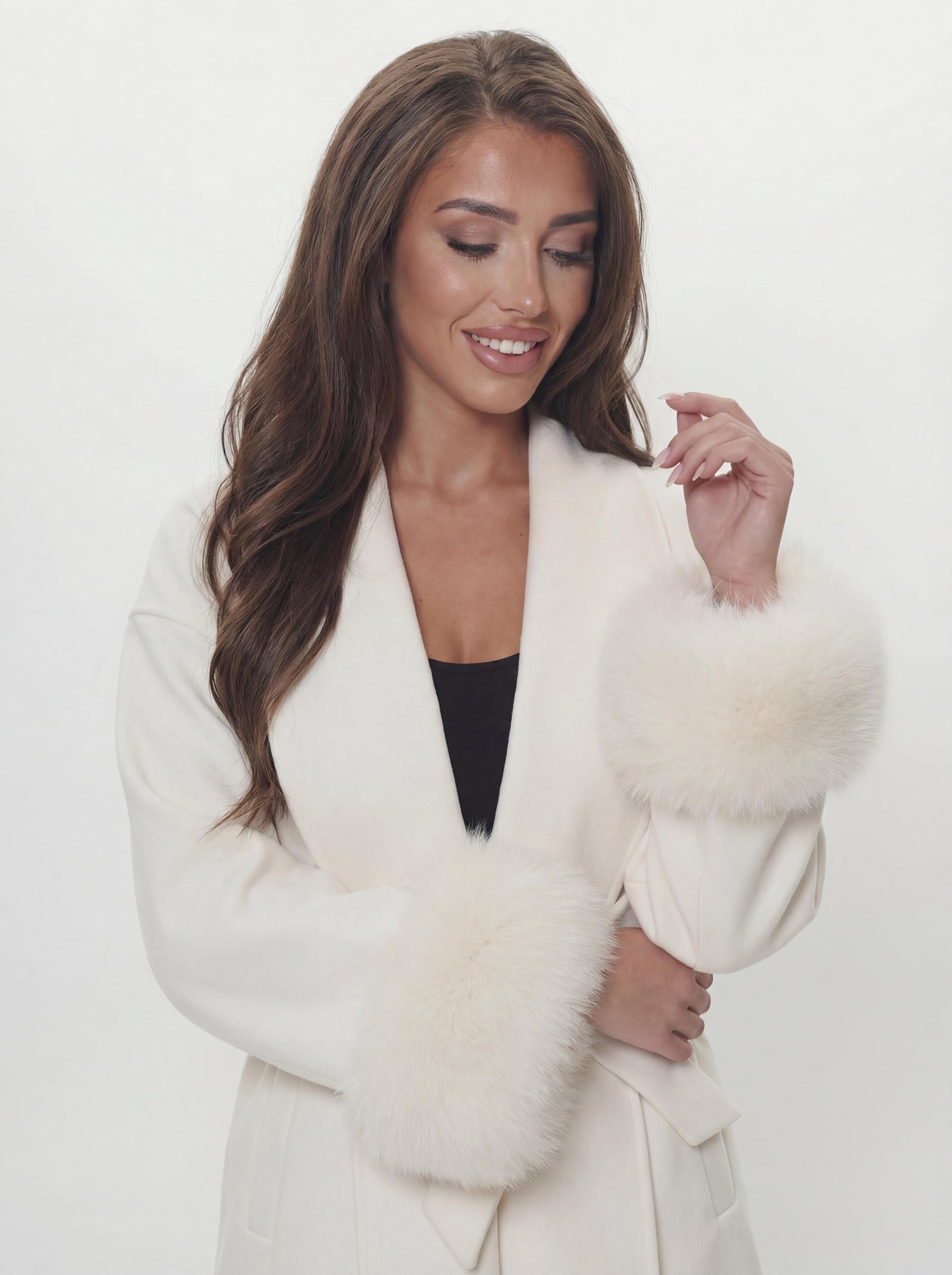Bella Léa wool coat weiß