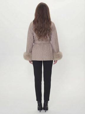 Bella Léa wool coat weiß
