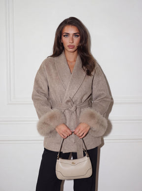 Bella Léa wool coat weiß