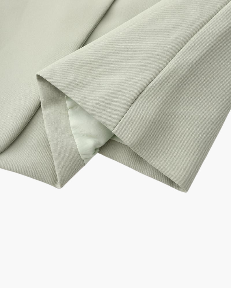 Eleganter "Lady Luxe" Oversized Blazer für Damen – Stilvoller Doppelreiher Grün