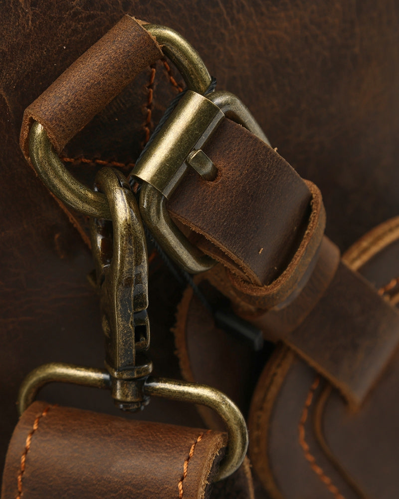 Montague Robuste Leder Duffle Reisetasche – Elegant, Vielseitig & Geräumig für Wochenendtrips