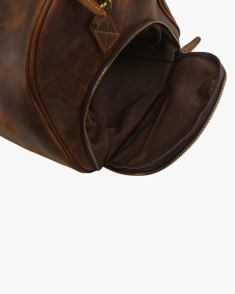 Montague Robuste Leder Duffle Reisetasche – Elegant, Vielseitig & Geräumig für Wochenendtrips