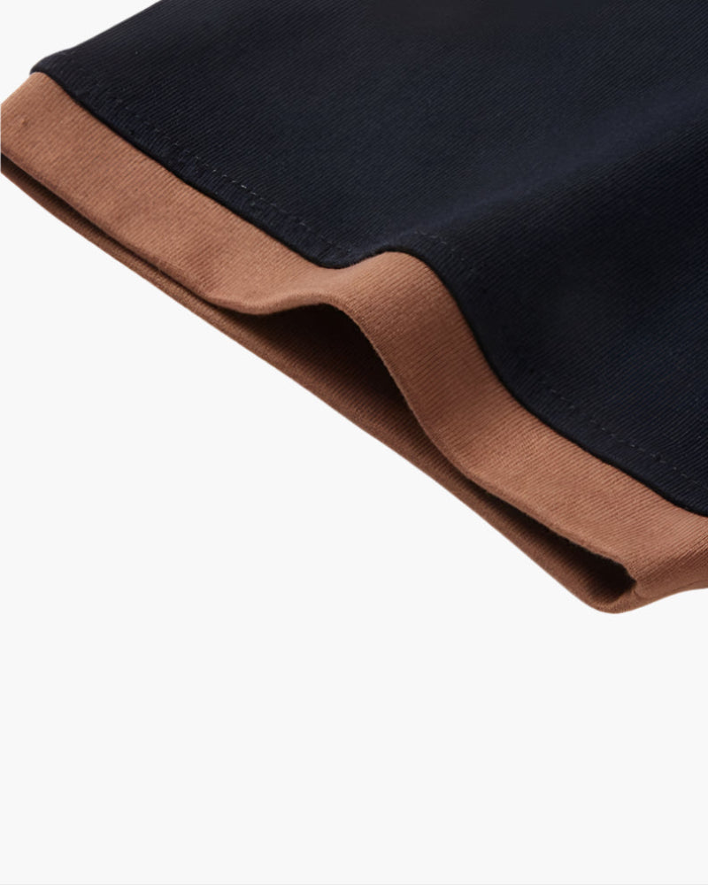 Elegantes Como Polo für Herren: Atmungsaktives Baumwoll-Mischgewebe, Kontrastkragen, entspannter Schnitt