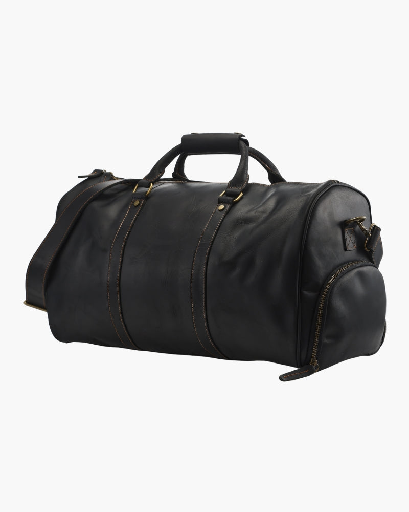 Montague Robuste Leder Duffle Reisetasche – Elegant, Vielseitig & Geräumig für Wochenendtrips