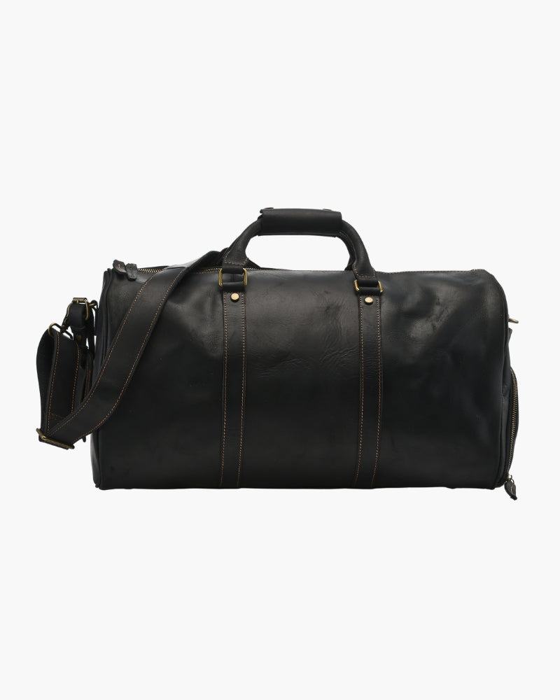 Montague Robuste Leder Duffle Reisetasche – Elegant, Vielseitig & Geräumig für Wochenendtrips
