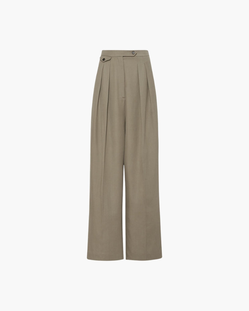 Elegante Oversize Wollhose Damen: Stilvolle, bequeme Hose für Sommer & Übergang