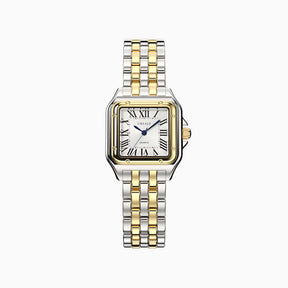 VILMARIE Lumière elegante Edelstahl Armbanduhr für Damen in Gold