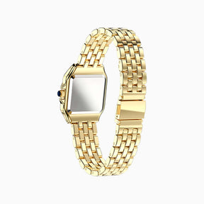 VILMARIE Lumière elegante Edelstahl Armbanduhr für Damen in Gold