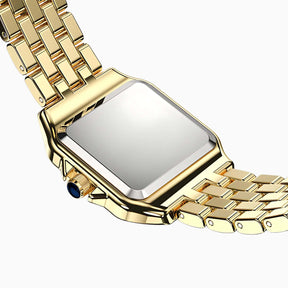 VILMARIE Lumière elegante Edelstahl Armbanduhr für Damen in Gold