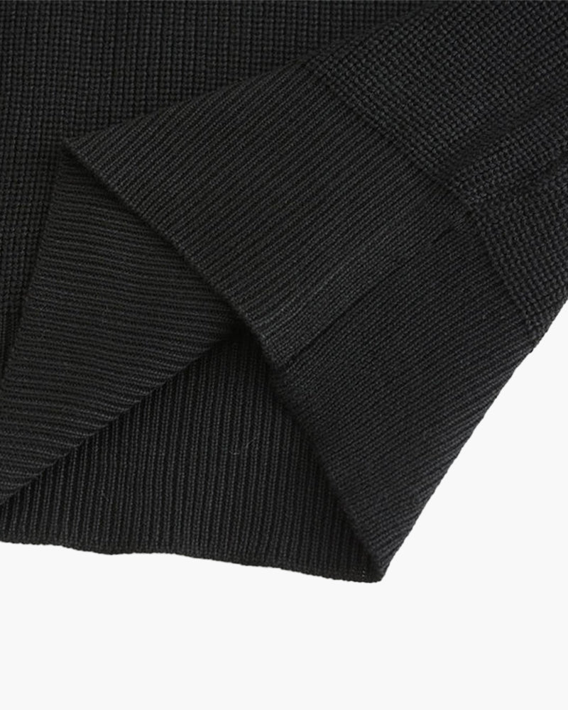 Eleganter Cesare Herren Strickpullover mit Halbkragen-Reißverschluss aus Baumwolle