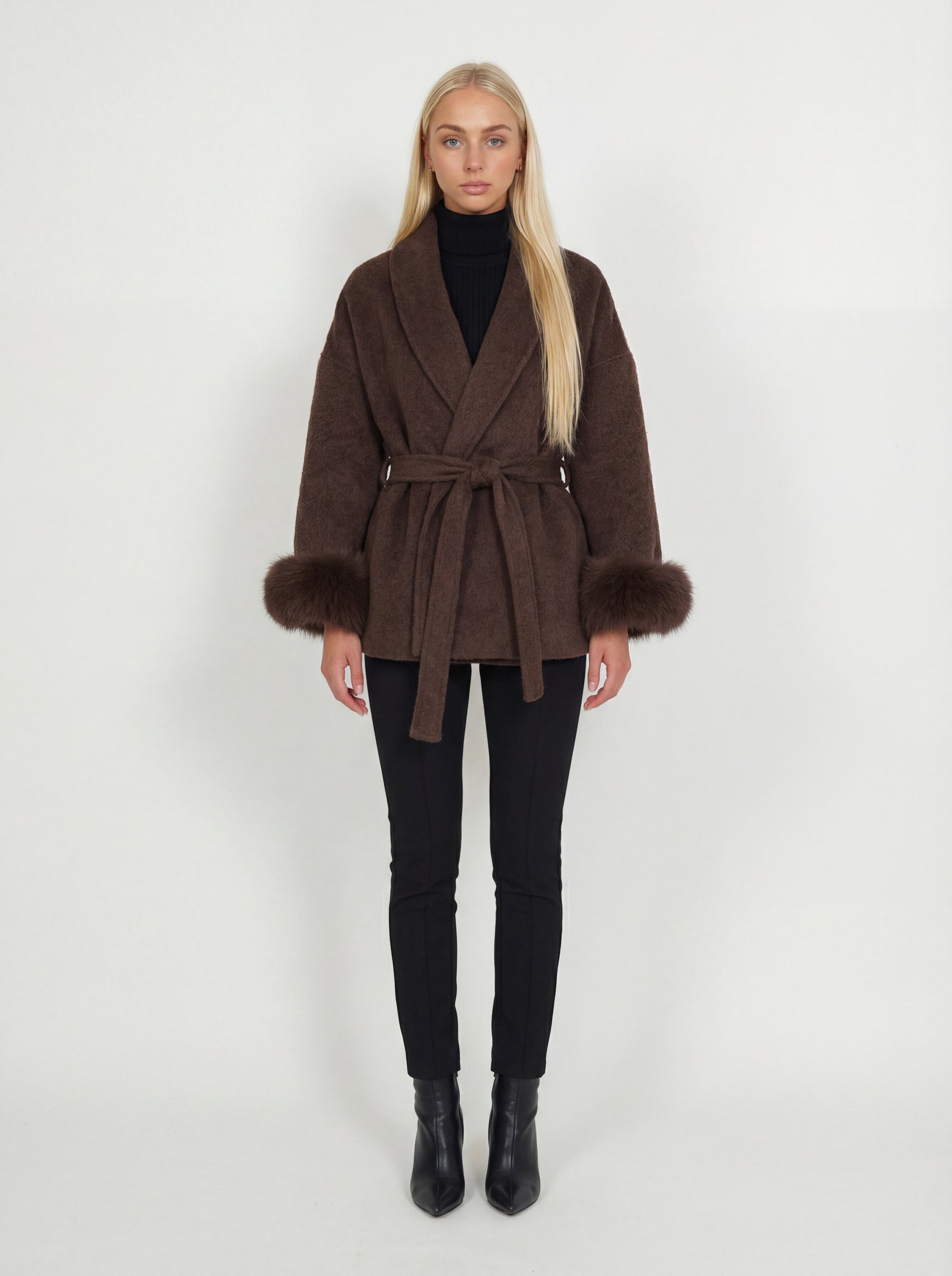 Bella Léa wool coat weiß