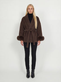 Bella Léa wool coat weiß