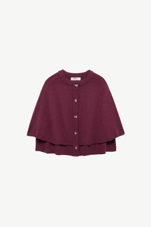 Eleganter Melange Cape Cardigan Damen – Weicher Strick, Vielseitig & Warm