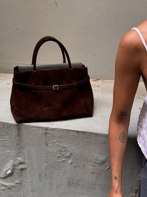 Dalila Vegane Wildleder Tote Bag – Elegante Große Handtasche Damen