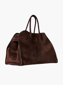 Henna Shopper Bag Vegane Wildleder Handtasche Damen Braun Schwarz