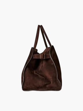 Henna Shopper Bag Vegane Wildleder Handtasche Damen Braun Schwarz