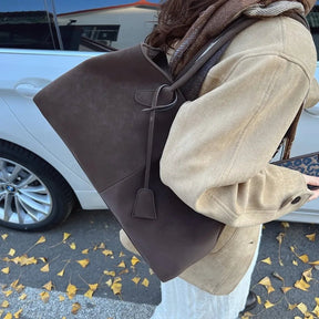 Joan Vegane Wildledertasche Große Schultertasche für Damen in Trendfarben 2025